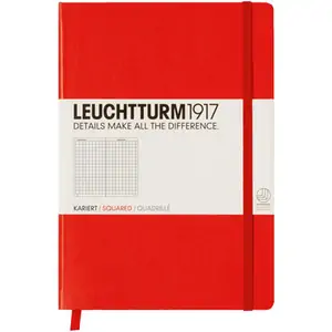 Leuchtturm1917 Medium Squared Notebook Red