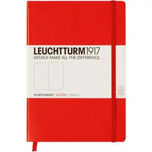 Leuchtturm1917 Hardback Medium Notebook Dotted Paper A5 Red