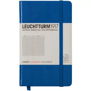 Leuchtturm1917 Hardback Pocket Notebook Squared Paper A6 Royal Blue