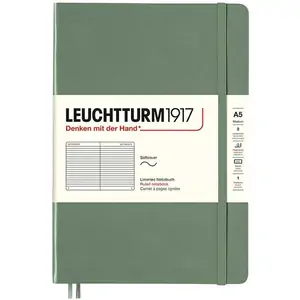Leuchtturm1917 Softcover Notebook Medium Olive - Ruled