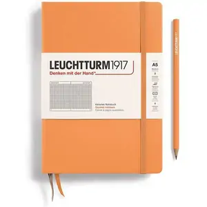 Leuchtturm1917 Hardcover A5 Medium Notebook - Squared - Apricot