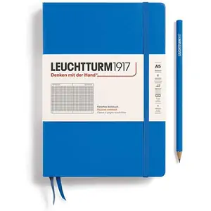 Leuchtturm1917 Hardcover A5 Medium Notebook - Squared - Sky