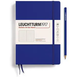 Leuchtturm1917 Hardcover A5 Medium Notebook - Dotted - Ink