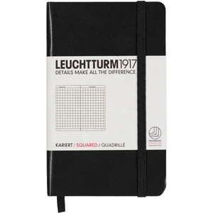 View product details for the Leuchtturm1917 Hardback Pocket Notebook Squared Paper A6 Black
