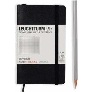 View product details for the Leuchtturm1917 Softcover Pocket Squared Notebook - Black