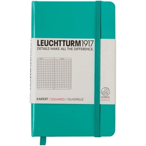View product details for the Leuchtturm1917 Hardback Pocket Notebook Squared Paper A6 Emerald Green