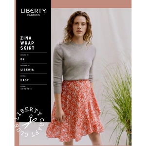Liberty London Paper Sewing Pattern Zina Wrap Skirt