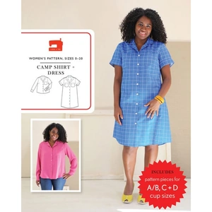 Liesl + Co Sewing Pattern Camp Shirt & Dress