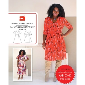 Liesl + Co Sewing Pattern Saint Germain Wrap Dress