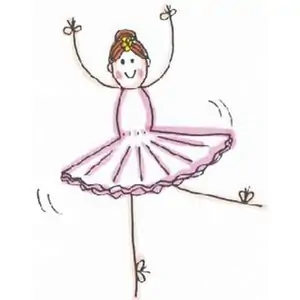 Lindsay Mason Designs LM Stick Leg Ballerina