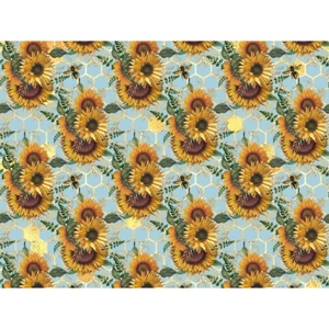 View product details for the Little Johnny 100% Cotton Fabric Yellow & Sky