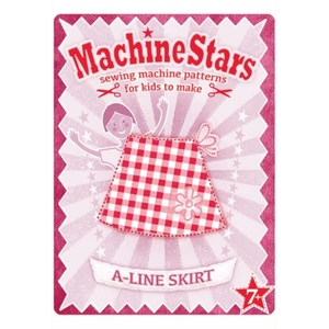 Machine Stars Sewing Pattern A Line Skirt