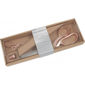 Milward Rose Gold Scissors & Thimble Set