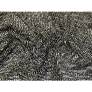 Minerva Crafts Sequin Lace Fabric Black & Gold
