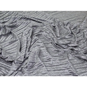 Minerva Crafts Slub Sweater Knit Stretch Fabric Marl Grey