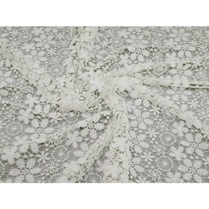 Minerva Crafts Donna Cotton Lace Fabric Ivory