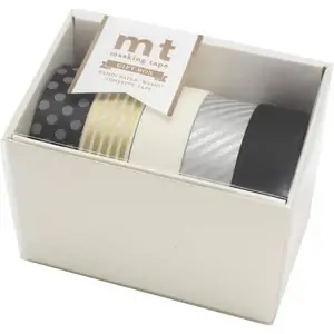 MT Tape mt Washi Masking Tape - Gift Box Monotone 2 - Set of 5 rolls