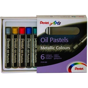 View product details for the Pentel Oil Pastel Set of 6 Metallic