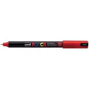 Uni Posca Paint Marker Ultra Fine Tip PC-1MR Red