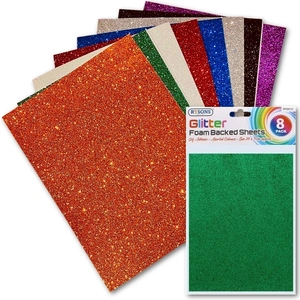 Printable Heaven A5 Glitter Foam Sheets 8 pack (RY-0412)