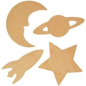 Pronty Ornaments - Space - pack 4 MDF