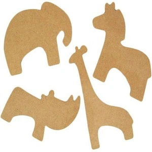 Pronty Ornaments - Zoo - Pack 4 MDF