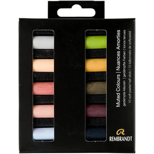 Rembrandt Soft Pastels Muted Colours Half Stick Set of 10