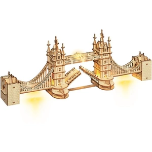 Rolife Tower Bridge With Lights Wooden Model Kit
