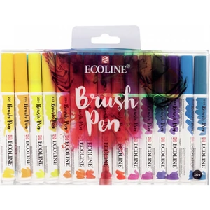 Royal Talens Ecoline Watercolour Brush Tip Pen - Set of 20