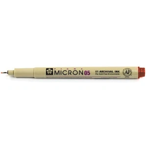 Sakura Pigma Micron Archival Drawing Pen 0.45mm Brown