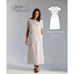 Sew Different Paper Sewing Pattern Moon Pocket Dress