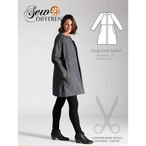Sew Different Paper Sewing Pattern Long Line Jacket