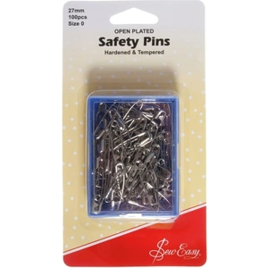 Sew Easy Open Plated Safety Pins