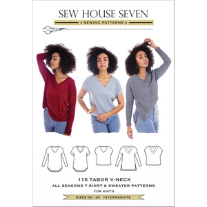 Sew House Seven Paper Sewing Pattern Tabor V Neck Top