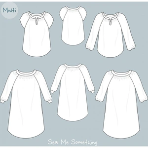 Sew Me Something Paper Sewing Pattern Imogen Top & Dress