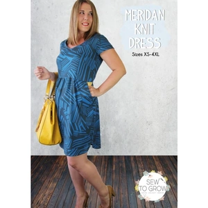 Sew To Grow Sewing Pattern Meridan Knit Dress