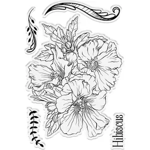 Sheena Douglass Botanical Blooms Photopolymer Stamp - Hibiscus Bloom