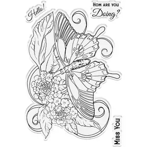 Sheena Douglass - Power of Nature - Photopolymer Stamp - Butterfly Blooms