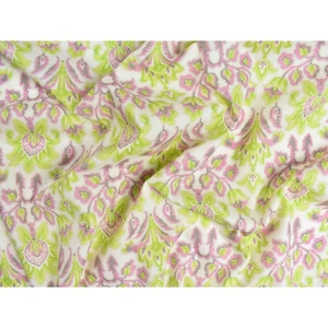Storrs London Egyptian Cotton Lawn Fabric Pink & Green