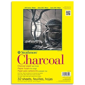 Strathmore Charcoal Pad 300 Series 95gsm 9 x 12 Inches