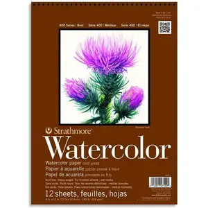Strathmore 400 Series Watercolor Pad - 9 x 12 Inch - 300gsm - 12 Sheets