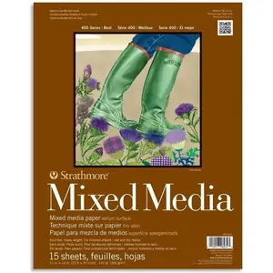 Strathmore 400 Series Mixed Media Pad - 11 x 14 Inch - 300gsm - 15 Sheets
