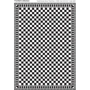 Streets Ahead Chequered Black and White Floor/ Wall Tiles Card for 12th Scale Dolls House