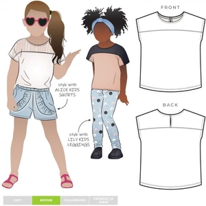 Style Arc Sewing Pattern Kids Daisy Top