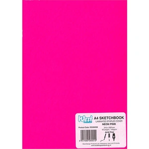 West Design Laminated Starter Sketchbook Dayglo Pink